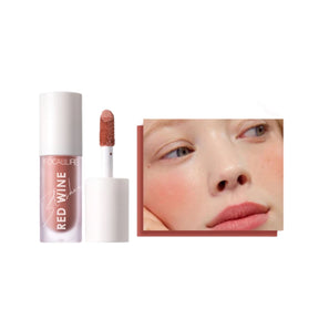 Blush Líquido de alta qualidade para uma experiência luxuosa. Textura leve, durabilidade excepcional e uma gama de cores em tons de rosa e vermelho, adaptando-se a todos os estilos de maquiagem.