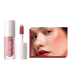 Realce suas maçãs do rosto com o Blush Líquido - contorno elegante e textura suave em tons de rosa e vermelho, proporcionando um brilho natural que dura o dia todo. Descubra o segredo da luminosidade!