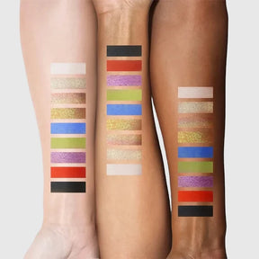 Paleta de Sombras Tons Vibrantes e Metálicos 9 Cores