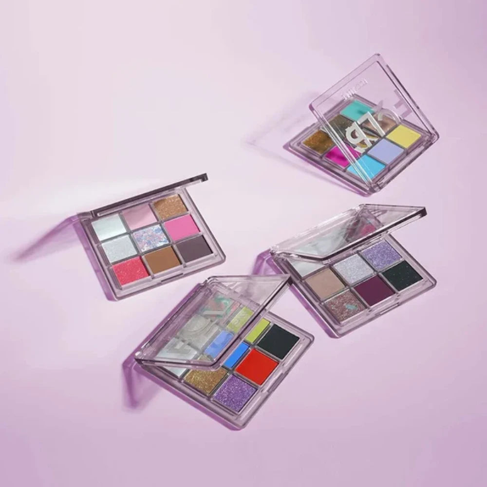 Paleta de Sombras Tons de Violeta 9 Cores