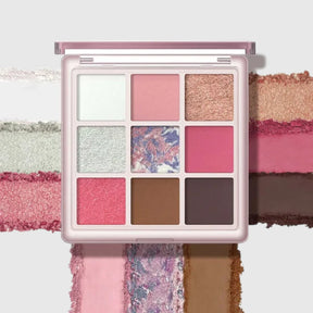 Paleta de Sombras Tons Rosados e Neutros 9 Cores