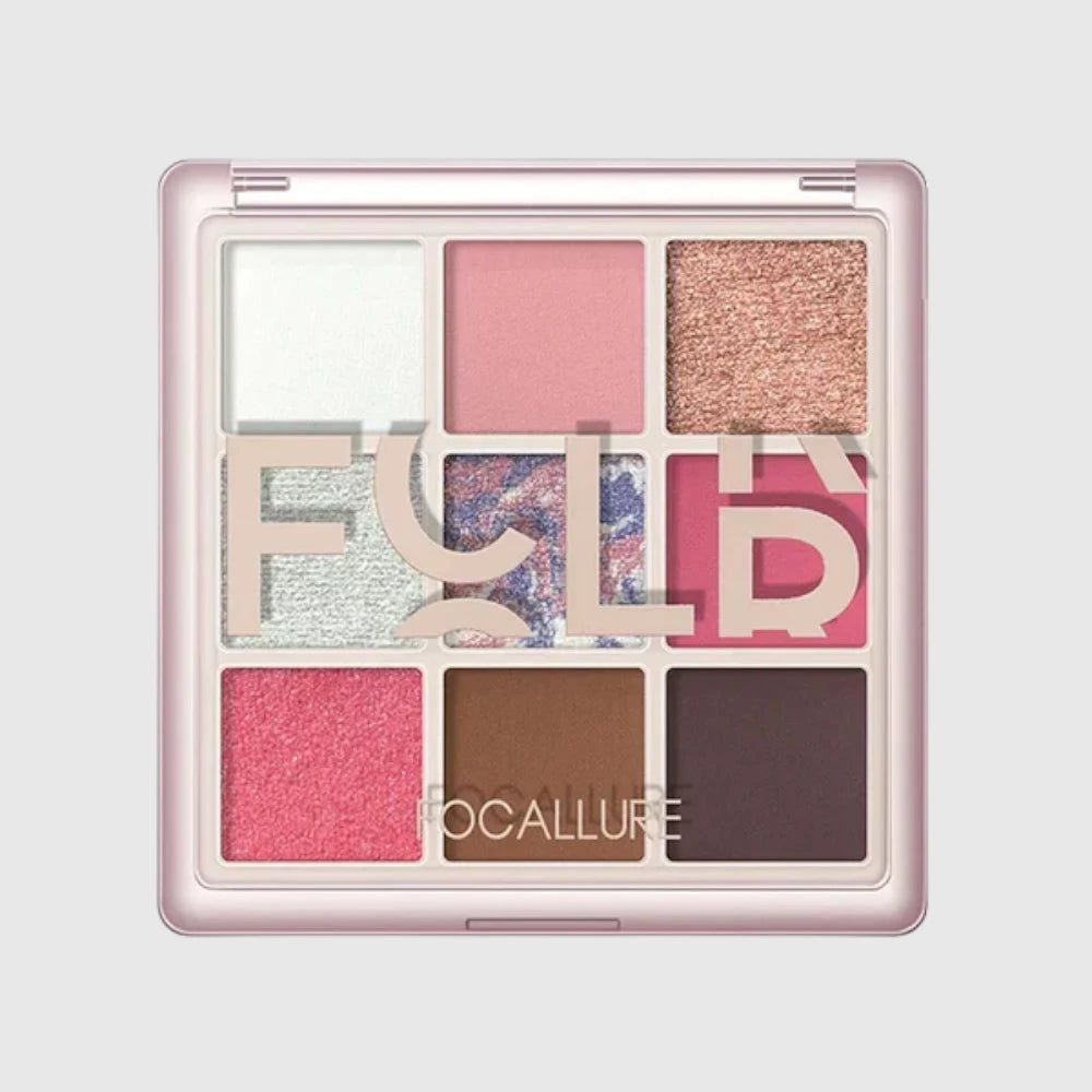 Paleta de Sombras Tons Rosados e Neutros 9 Cores